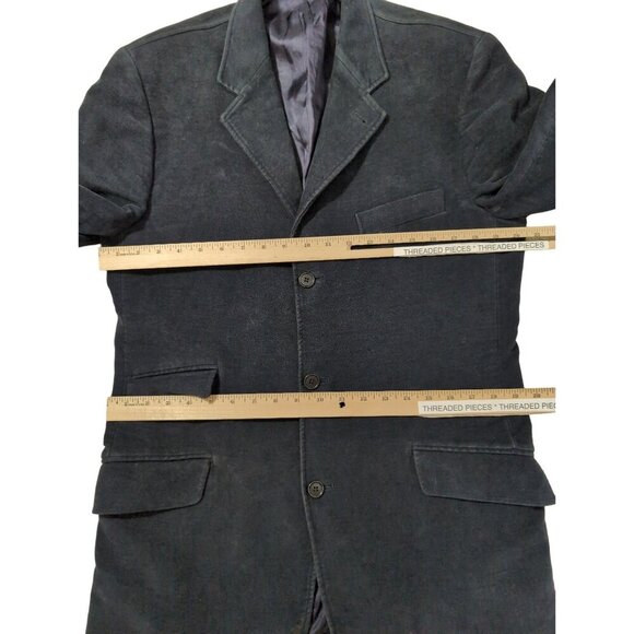 Tommy Hilfiger Moleskin Jacket Blazer Sport Coat Mens 40 Long Blue 3 Button - Picture 9 of 12